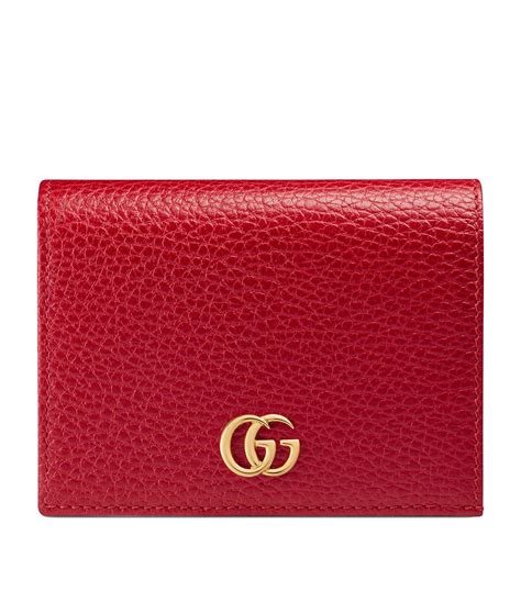 gucci leather card case wallet with double g|Gucci card holder black friday.